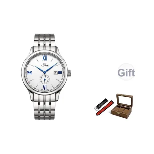 MARVIN Bright Future Collection Автоматический Механический Механизм Мужские Часы Часы Белый Циферблат