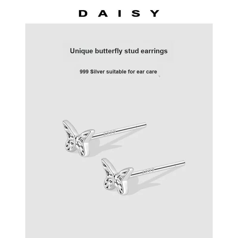 Daisy Dream Full Sterling Silver Stud Earrings Women's-4