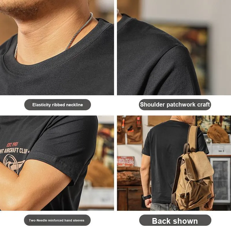 Seasonal Words T Shirts Men Black-3