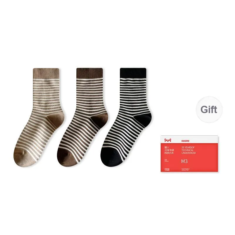 MIIOW Trend Party Series Mid Calf Socks Women's Combo Set-3
