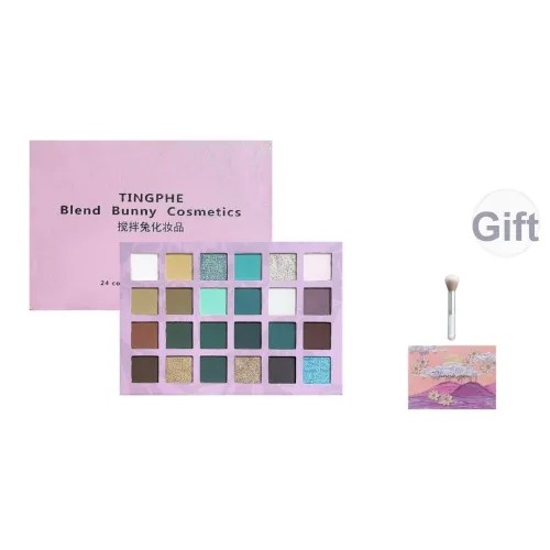 TINGPHE 24 Цвет Многоцветный Макияж Матовый Палетка для Восковых Тени Длинное Сохранение Глиттер Дымчатый