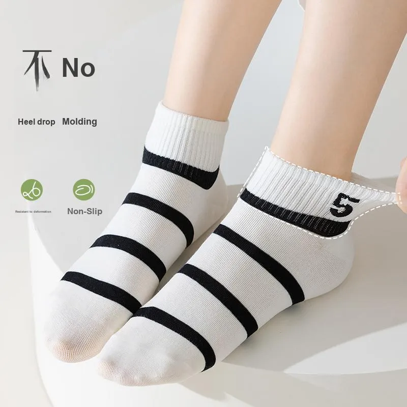 Cotton Gene Ankle Socks Women's 5 Pack-15