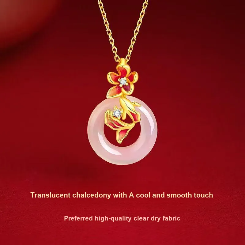 SINO GEM Chalcedony Necklaces Women's-2