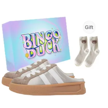BINGO DUCK Slip Resistant Closed Toe Slippers Women's