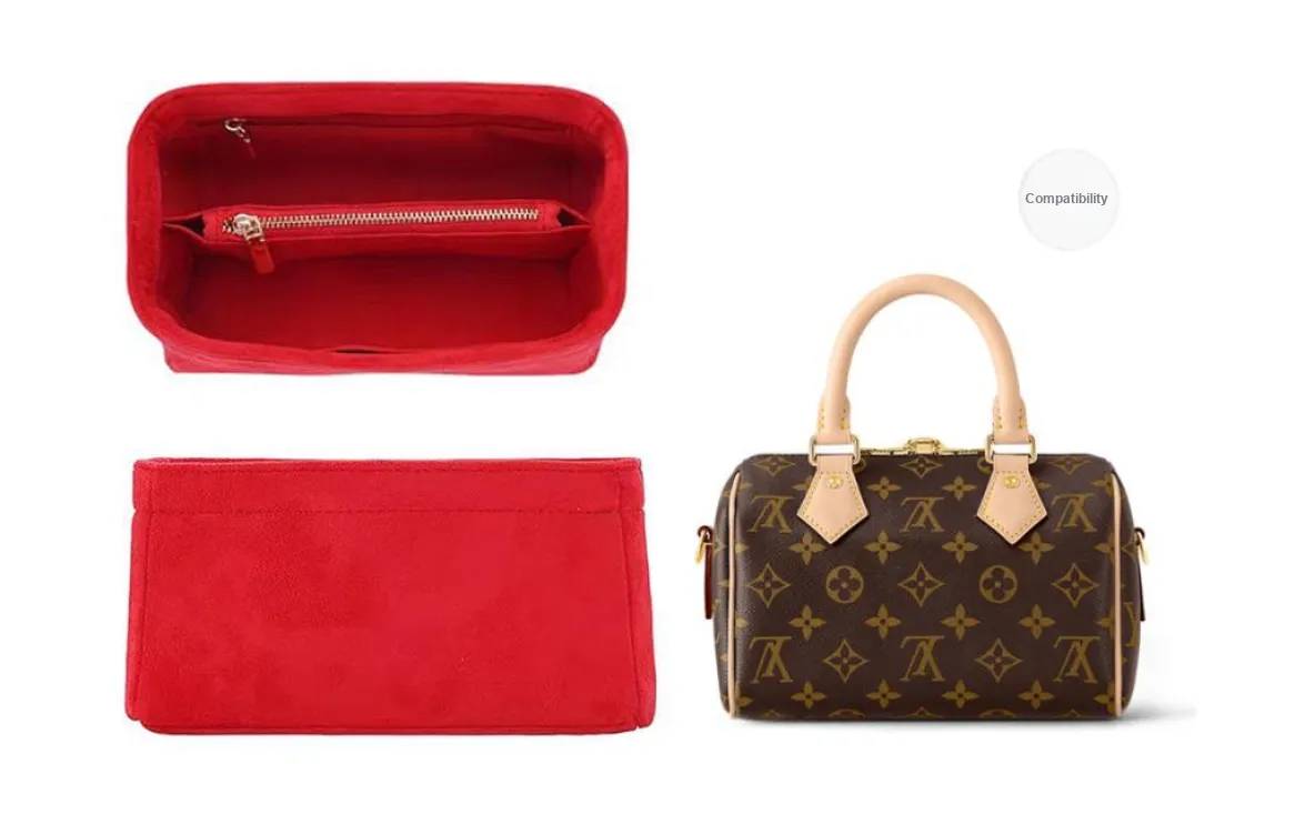 Duffles & Travel Bags Flannelette Liner Organization Storage & Sanitization Women's Red/Beige