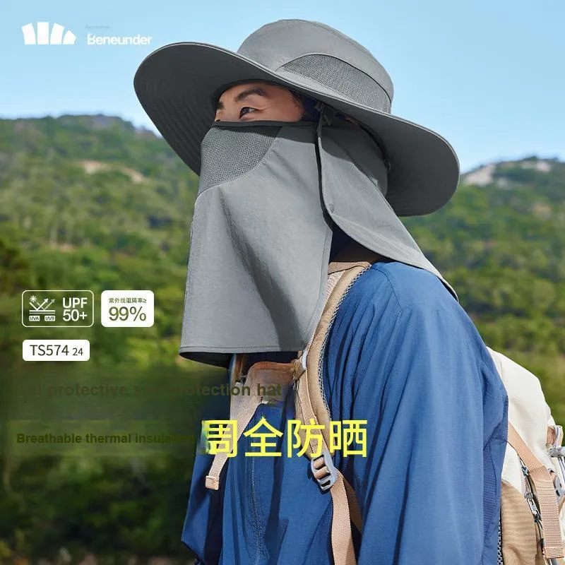 BENEUNDER Polyamide Sun Protection Hats Men's-3
