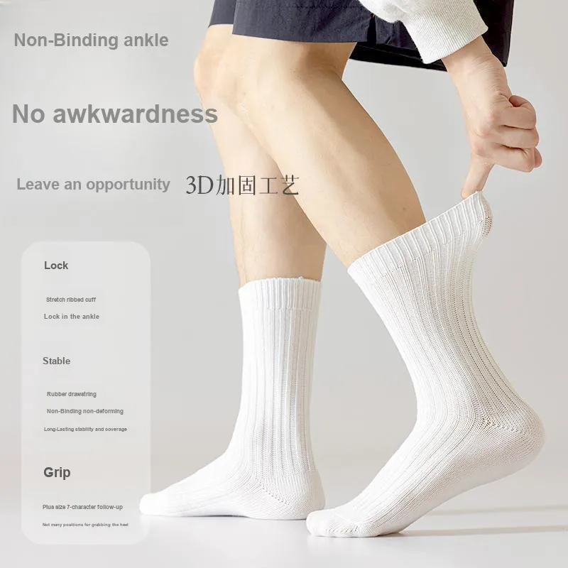 MIIOW Mid Calf Socks Men's 5 Pack-39