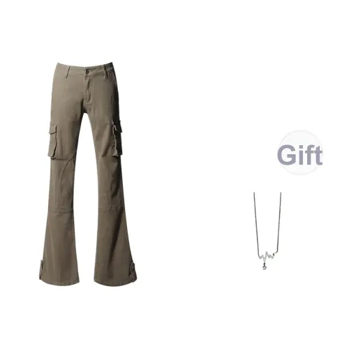 TLXT Армейский зеленый с ожерельем Женские Джинсы