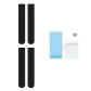 [Extended Length over-The-Knee Socks 55cm]2 Pack Black (Combination, Save 20 Yuan, Includes Washing Bag)