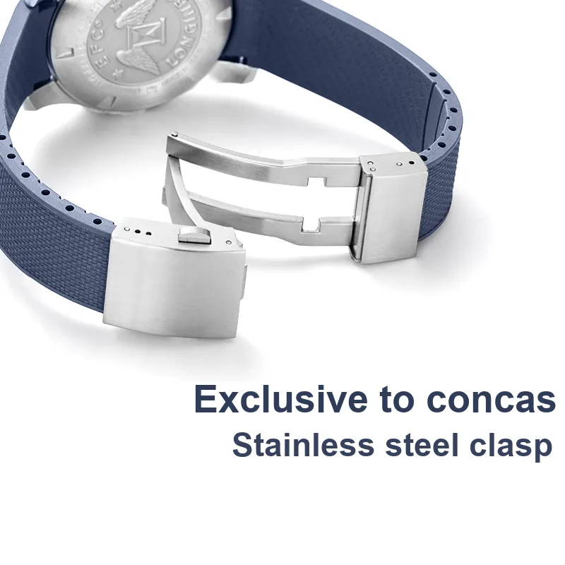 IStrap Longines Compatibility Watch Band 21mm Fluoroelastomer Material-9