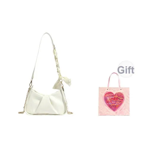 Xuan Xi ПУ (полиуретан) Портативная Сумка через плечо Сумка на плечо Женская Белая Черная