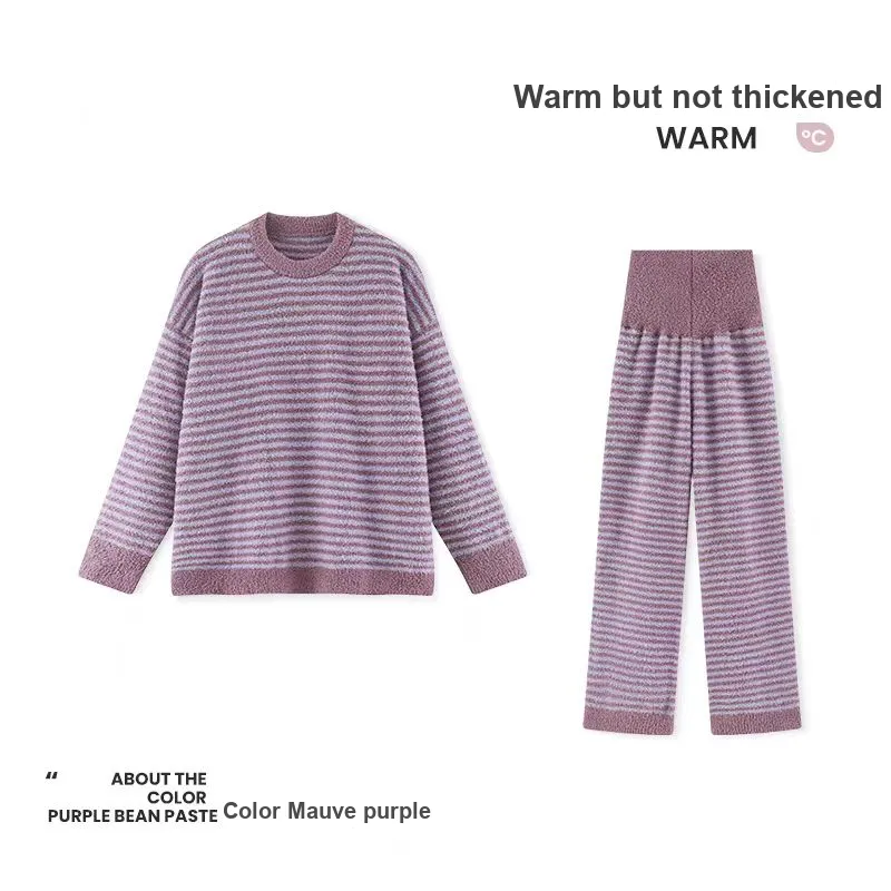 WANANNI Pajama Set Women's Dark Purple-4