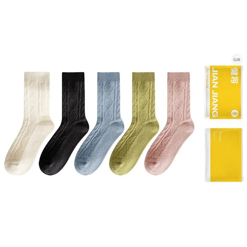 Master Mid Calf Socks Women's Shopping Bag 5 Pack-5