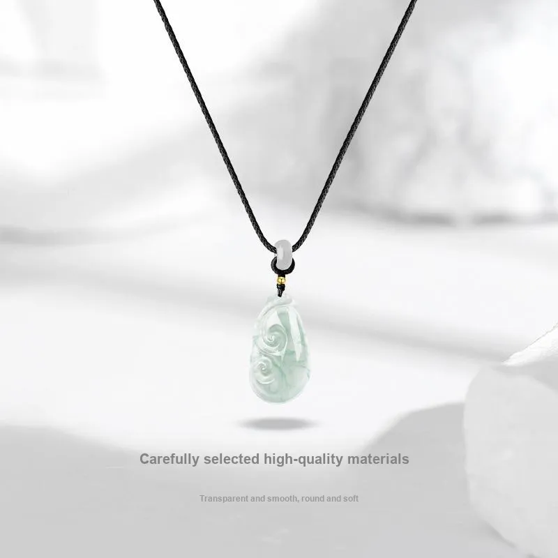 JUICY GRAPE African Emerald Jade Necklaces Unisex-1