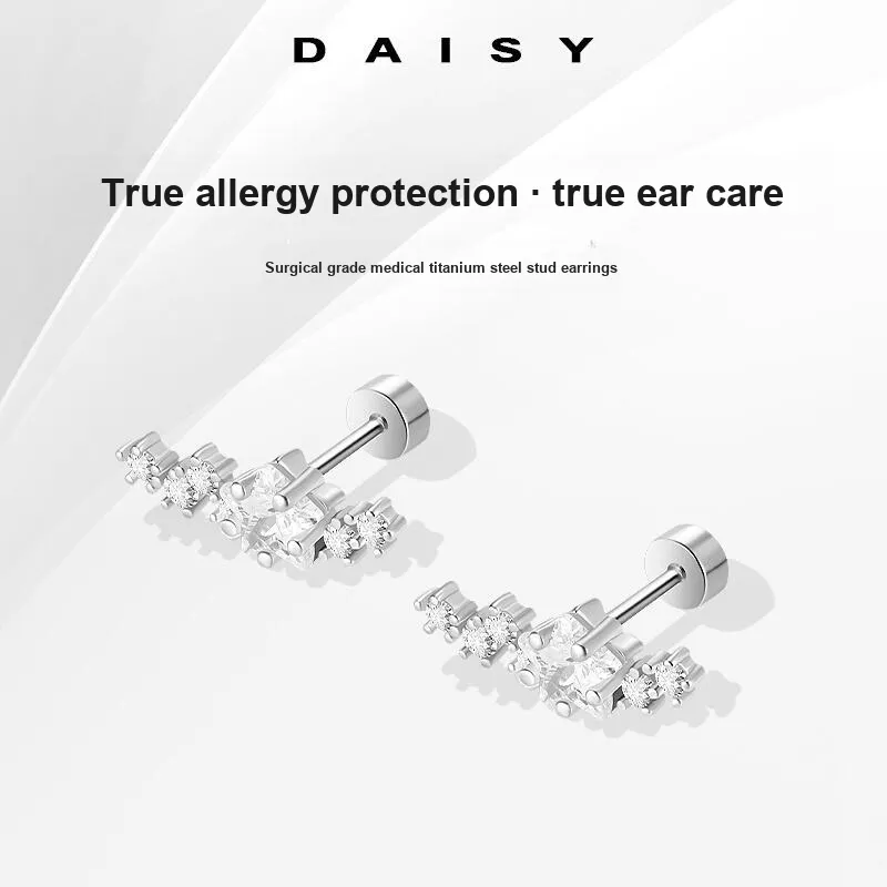 Daisy Dream Steel Stud Earrings Women's-4