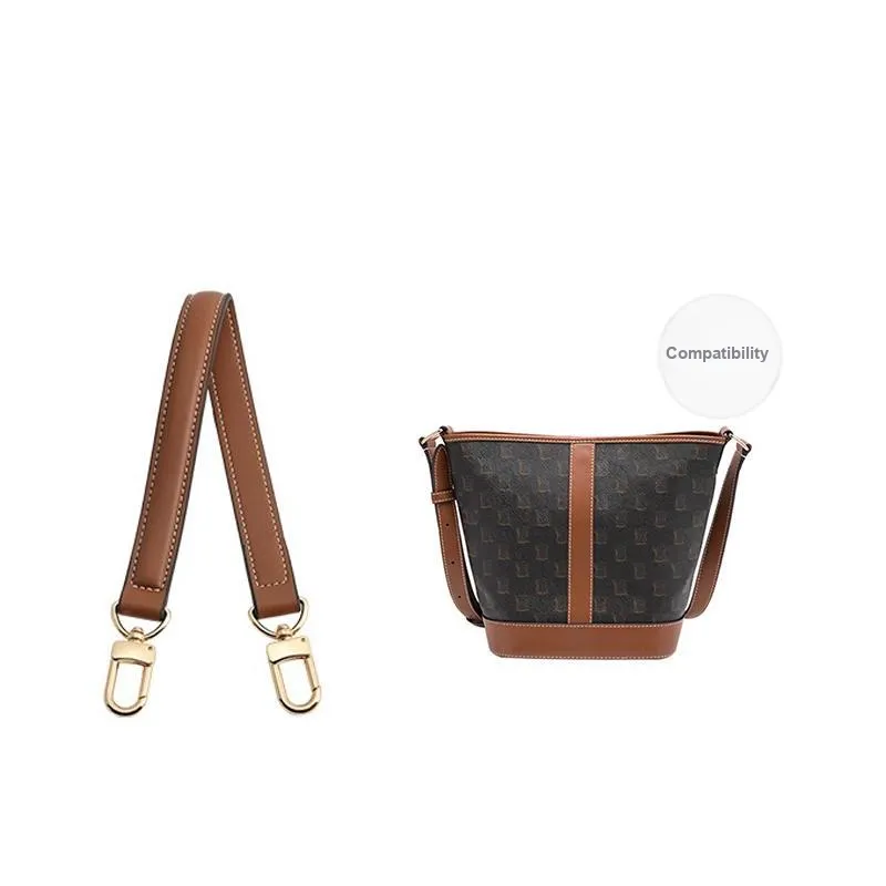 Ingenuity Handmade DuPont Paper Medium Bag Liner Super Light Water Resistant Storage Bag With Strap Women's Black/Brown-8