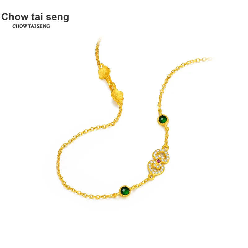 CHOW TAI SENG S925 Silver Necklaces Women's-3