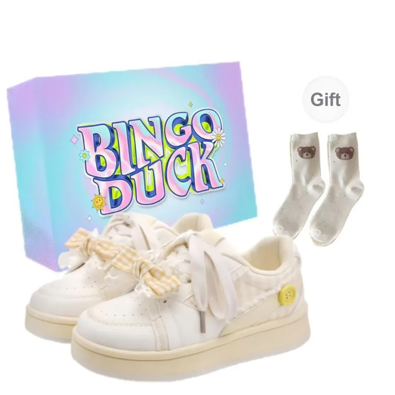 BINGO DUCK Slip Resistant And Breathable Low Top Skateboard Shoes Women's-4