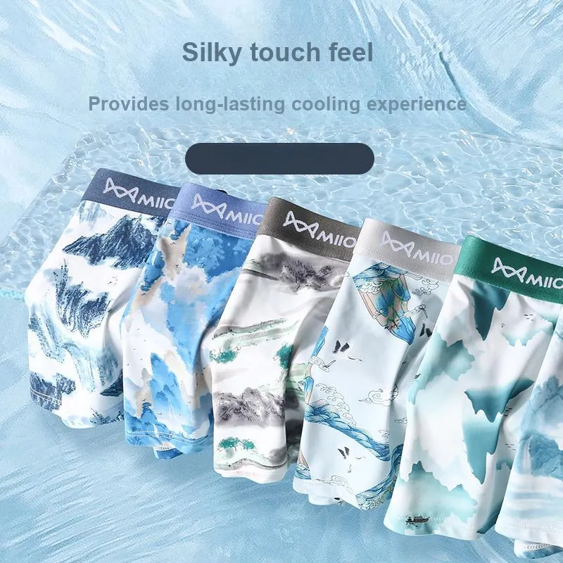 MIIOW Trendy Party Collection Cooling Summer Collection Underpants Men's 3 Pack-7
