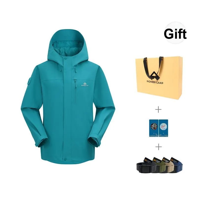 PIONEER CAMP Waterproof, Windproof, Breathable, Water Repellent, Abrasion Resistant, Thermal Windbreaker Jacket Women's-4