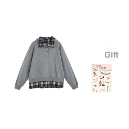 ZIHAN Mist Gray Женские Свитшоты