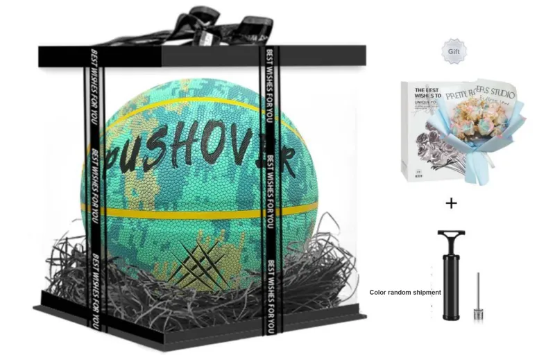 PUSHOVER PU Size 7 Basketball Size 7 Ball Training Unisex-18