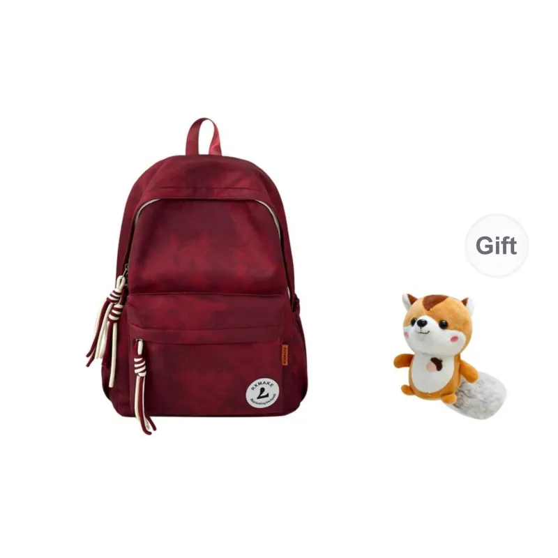 Yalu Nylon Backpack Regular Unisex Ecru/Black/Red/Green/Pink-0