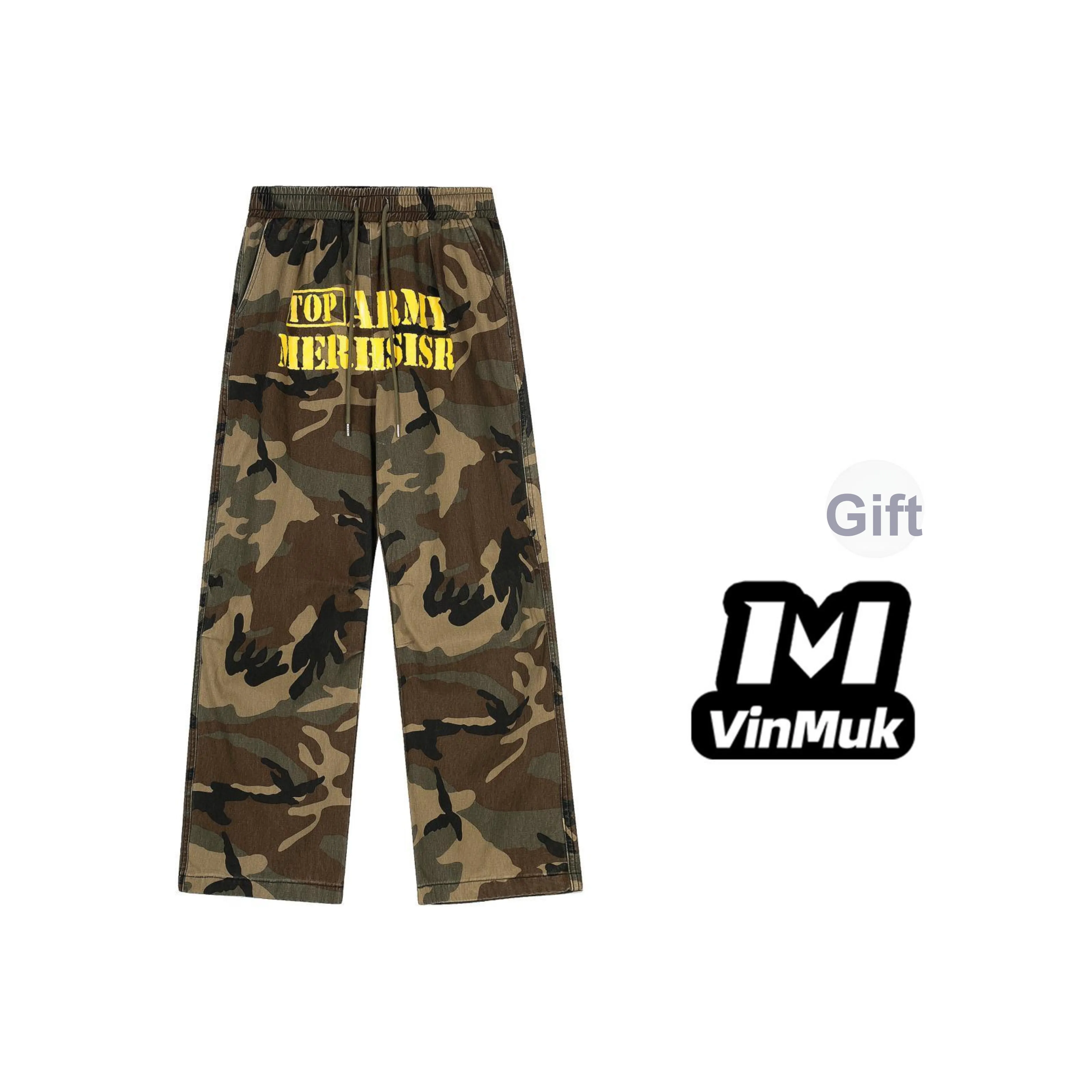 VINMUK Камуфляж Унисекс Повседневные Штаны