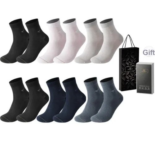 SEPTWOLVES Носки Crew Мужские упаковка из 6 пар набор в подарочной коробке + сумка для покупок