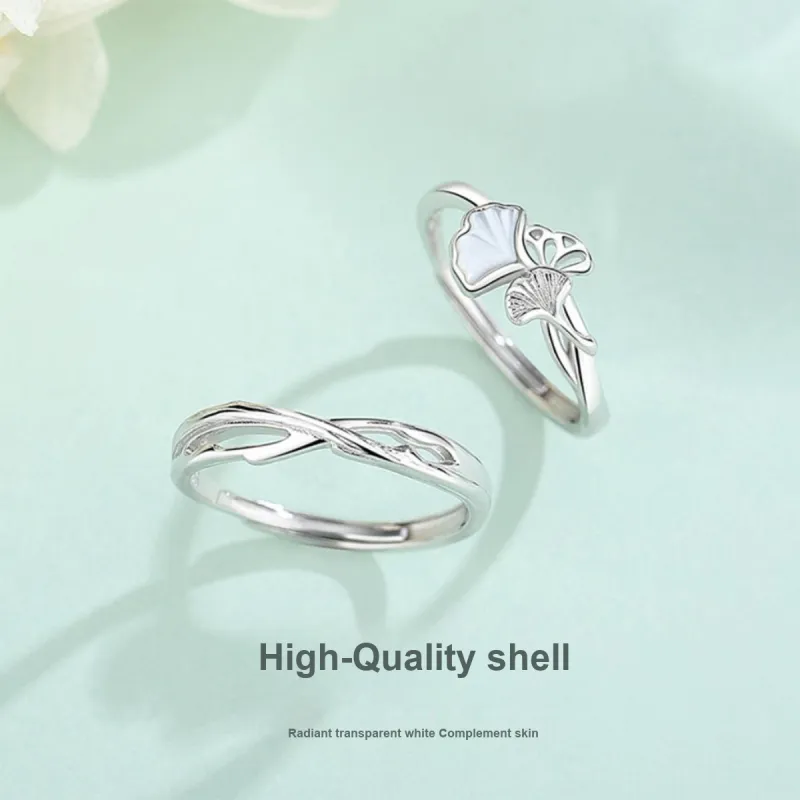 PUTUOSHANWENCHUANG S925 Silver Rings Unisex-5