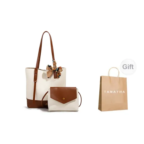 TAMATHA Shoulder Bags Brown With Off White