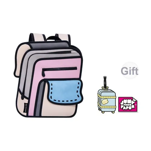 JumpFromPaper Синтетическая кожа Нейлон Рюкзак Средний Женский Мечтательный розовый