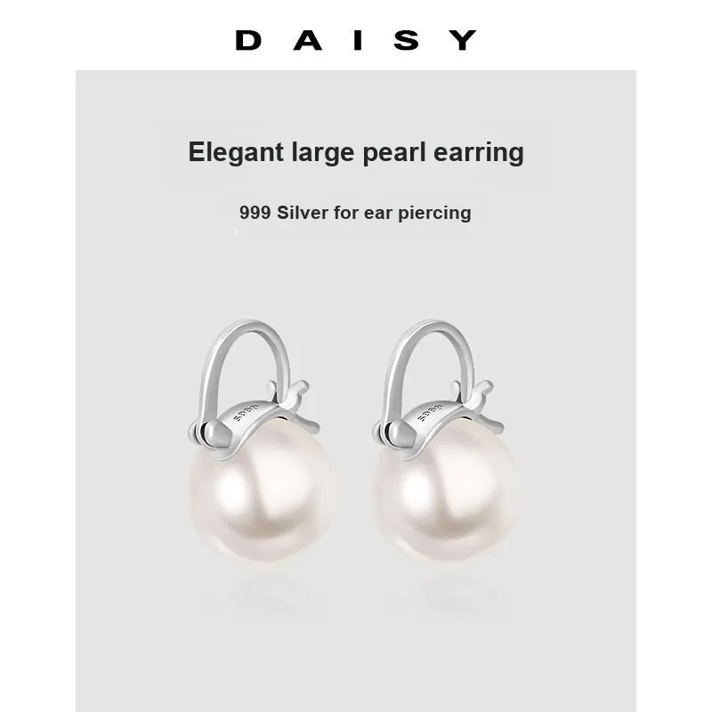 Daisy Dream 999 Fine Silver Earrings Women's-4