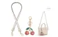 [Underarm]Chalk White+Pink Crystal Cherry Pendant