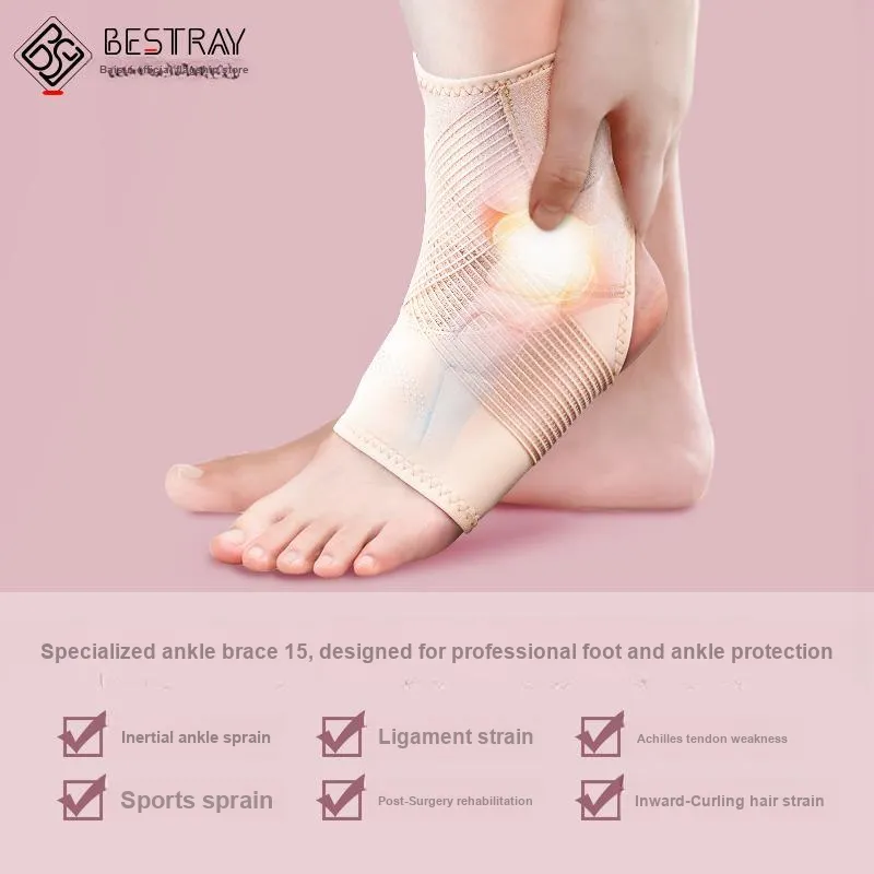 BESTRAY Ankle Braces Soccer Basketball Running Unisex Polyamide-5