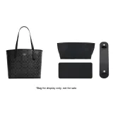 City33 Black New Version Silver-Tone Buckle Shoulder Pads+Black Liner+Black Base Pad