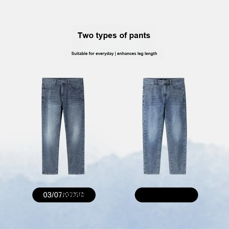 HLA Heart Of China Series Micro Stretch Washable Jeans Men's-4