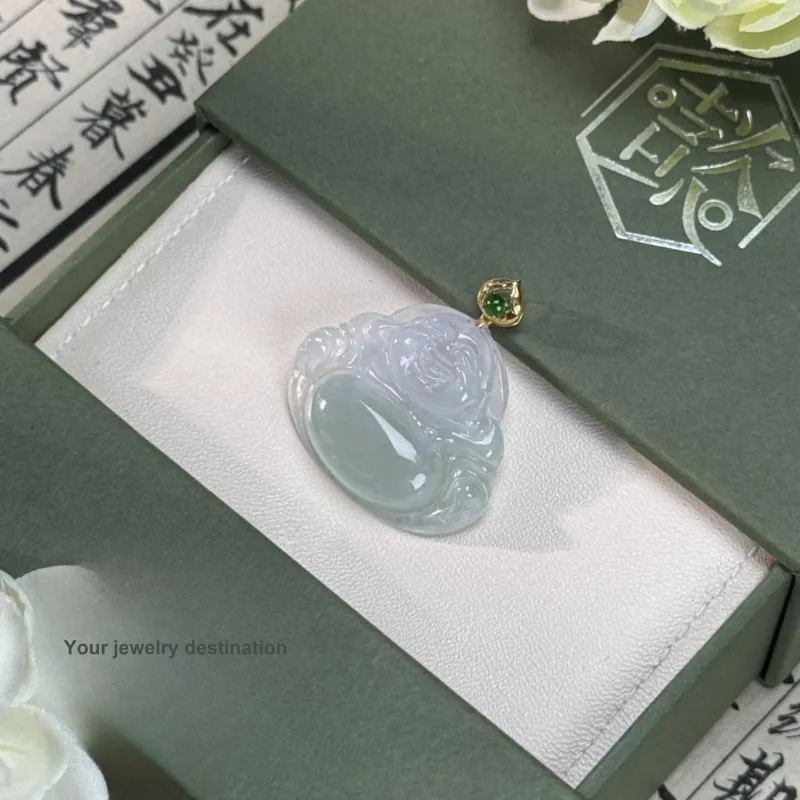 SIYIJIA Ice Glutinous Jadeite Pendants Women's-1