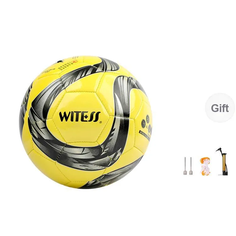 WITESS No. 3/4/5 Training Soccer PVC Machine Stitched Soccer Ball Unisex-18