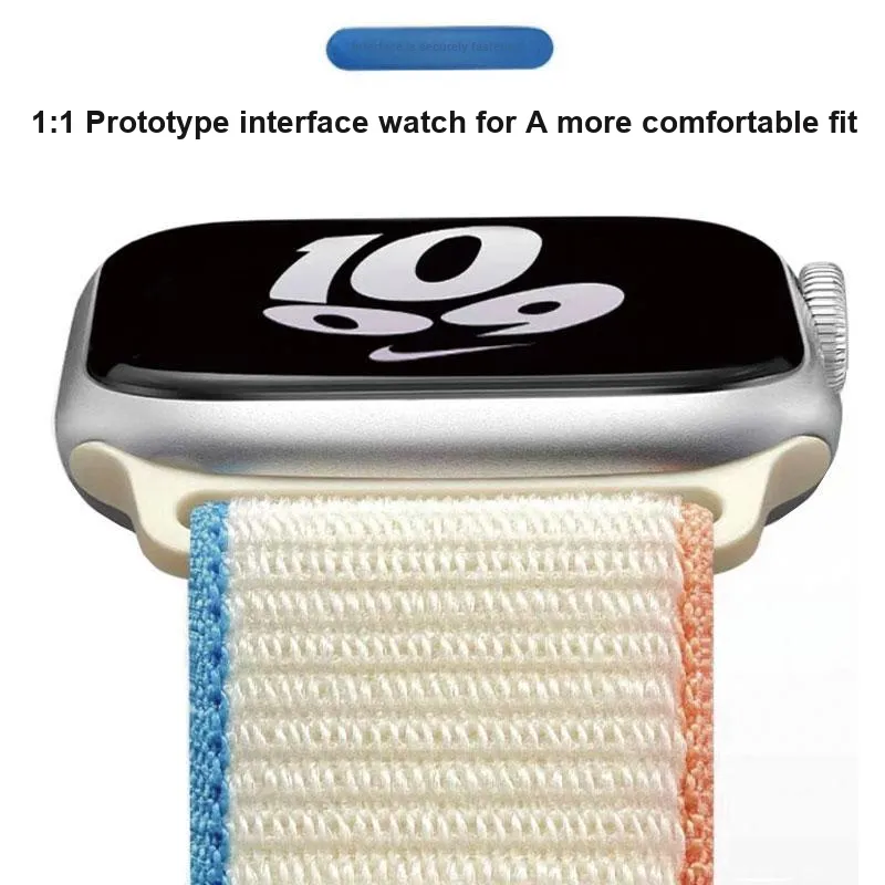 MUZHITIANKONG Apple Compatibility Watch Band 19CM Nylon Material-4