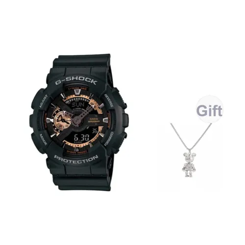 Шок Кварц Механизм Смола Ремешок Часы Унисекс Черный Циферблат