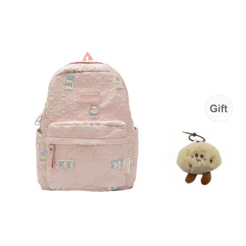 URBAN FOREST Nylon Backpack Regular Unisex Blue/Purple/Pink/Black/White-10