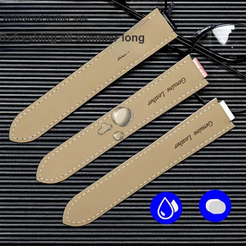 Gangjue Cartier Compatibility Watch Band Genuine Leather Material-33
