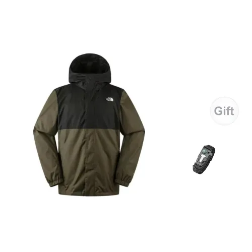 THE NORTH FACE Windbreaker Jackets Unisex Black/Green Multicolor