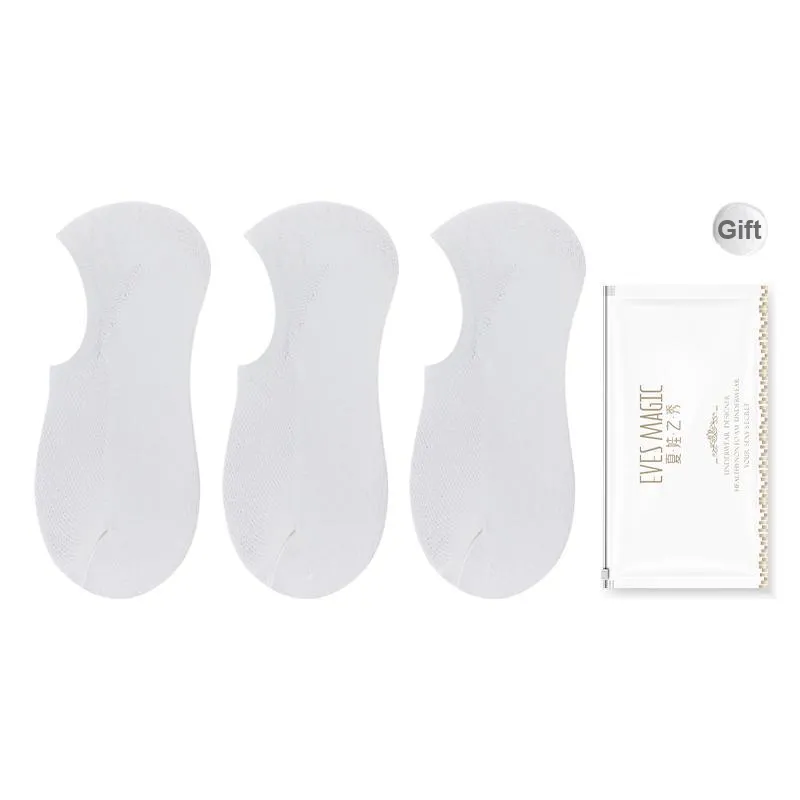 XIA.WA.ZHI.XIU No Show Socks Men's Shopping Bag 3 Pack-7