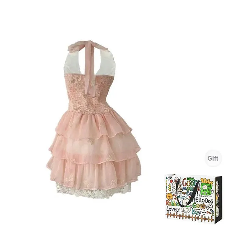 BVODE Sleeveless Dresses Women's Pink Shopping Bag-1