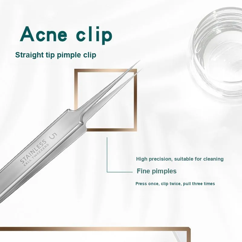 JIANYINGSHU Pimple Extractor Blackhead Extractor Set With Closed End Picking Tools For Acne Cleansing, Home Use-12