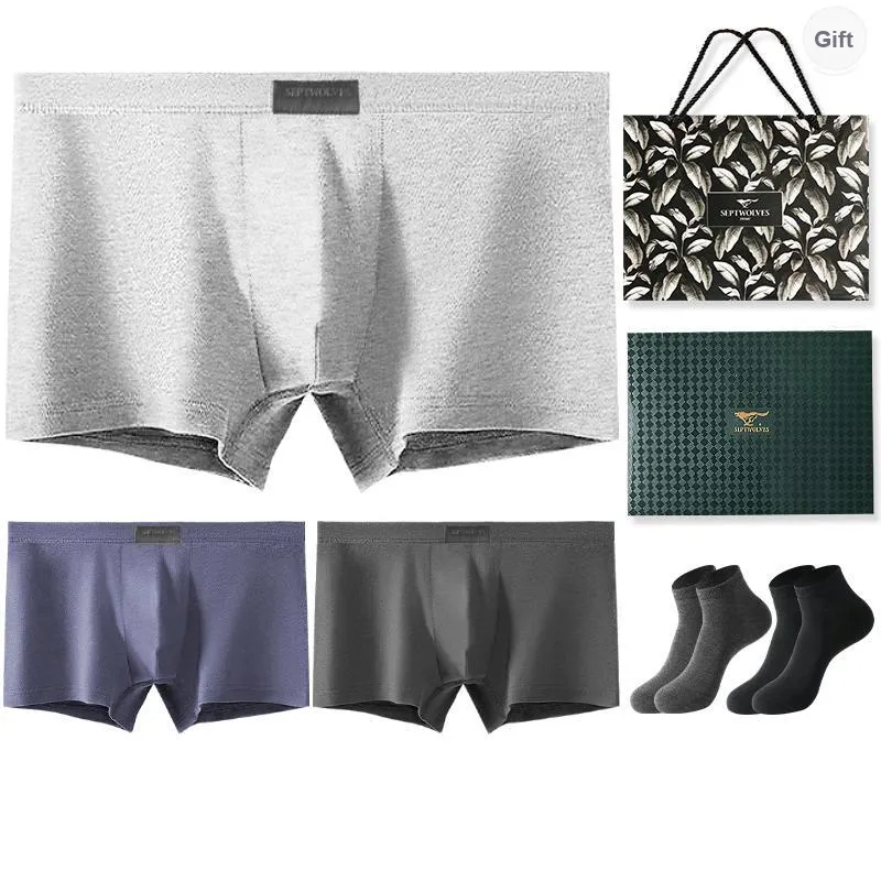 SEPTWOLVES Underwear Gift Box Men's 3 Pack+Free Shopping Bag-6
