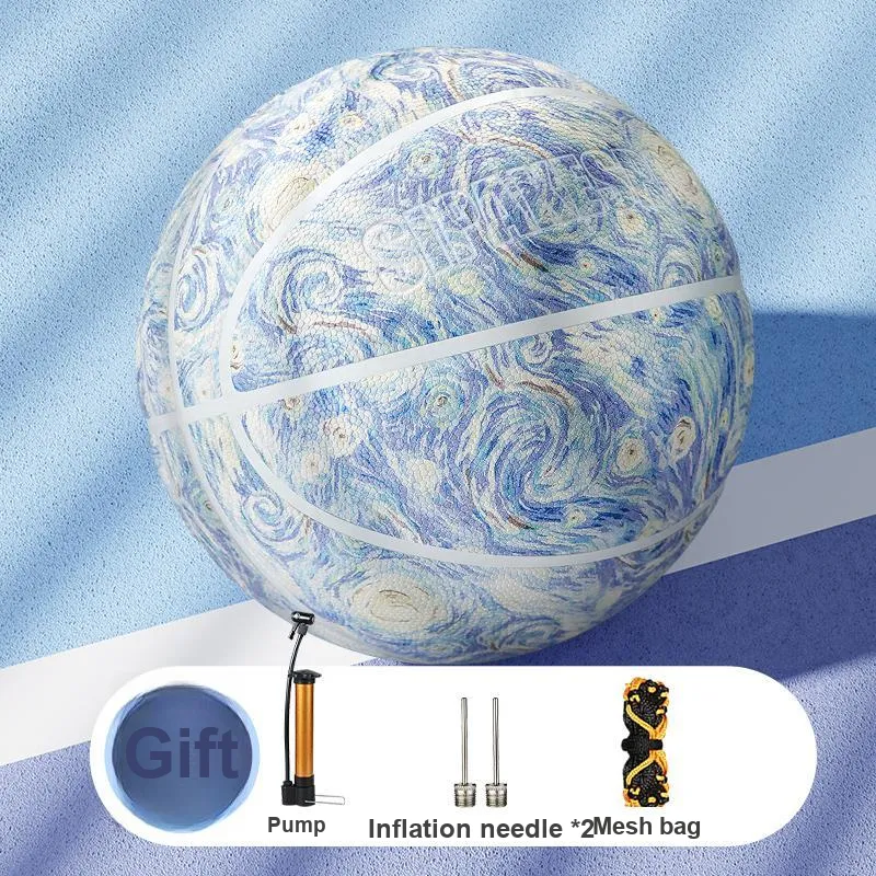 SIPAKESPORT PU Basketball Oil Painting Collection Size 7 Size 6 Training Unisex-11