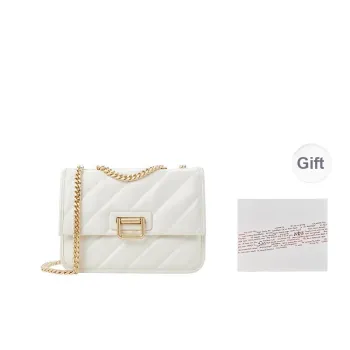 CHARLES&KEITH PU Shoulder Bag Small Size Women's _Nsec Black/Milk White
